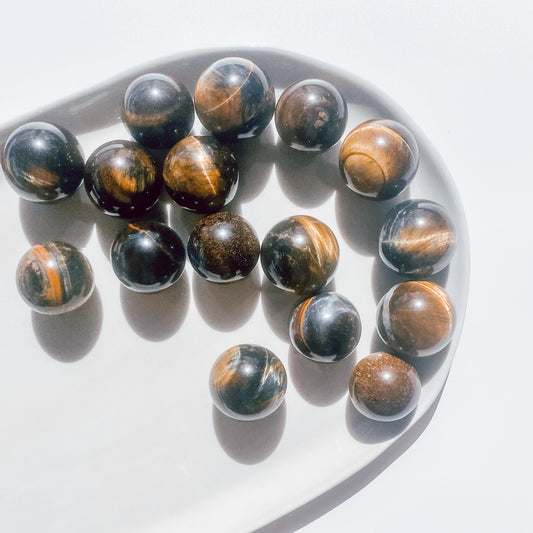 Tiger’s Eye Small Spheres (AA Grade)