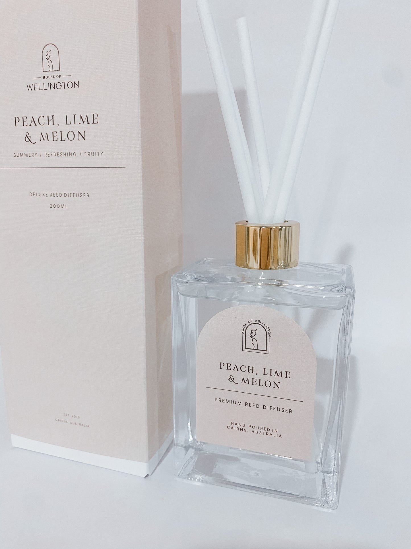 Peach, Lime & Melon Premium Reed Diffuser