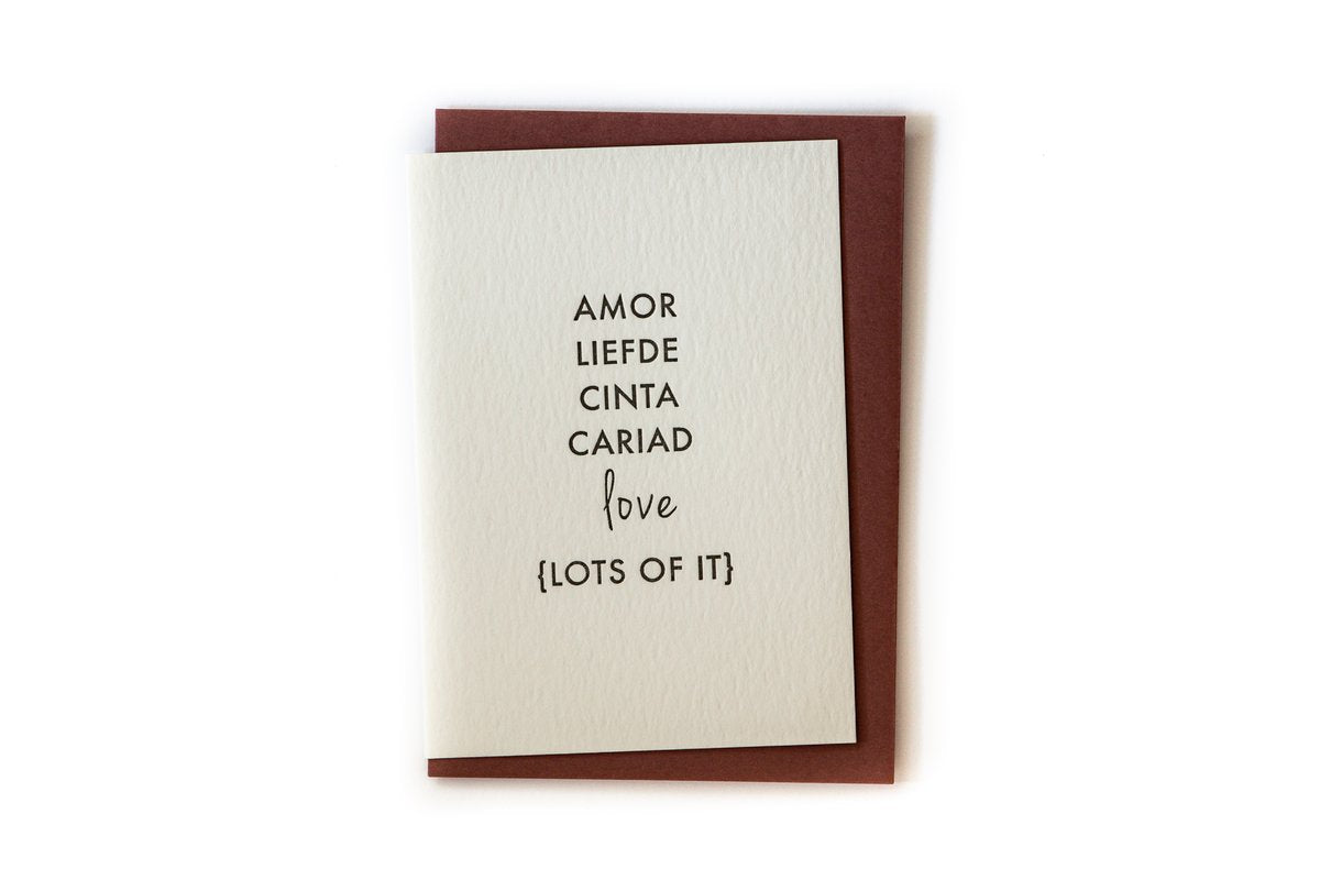 'Love Language Greeting Card