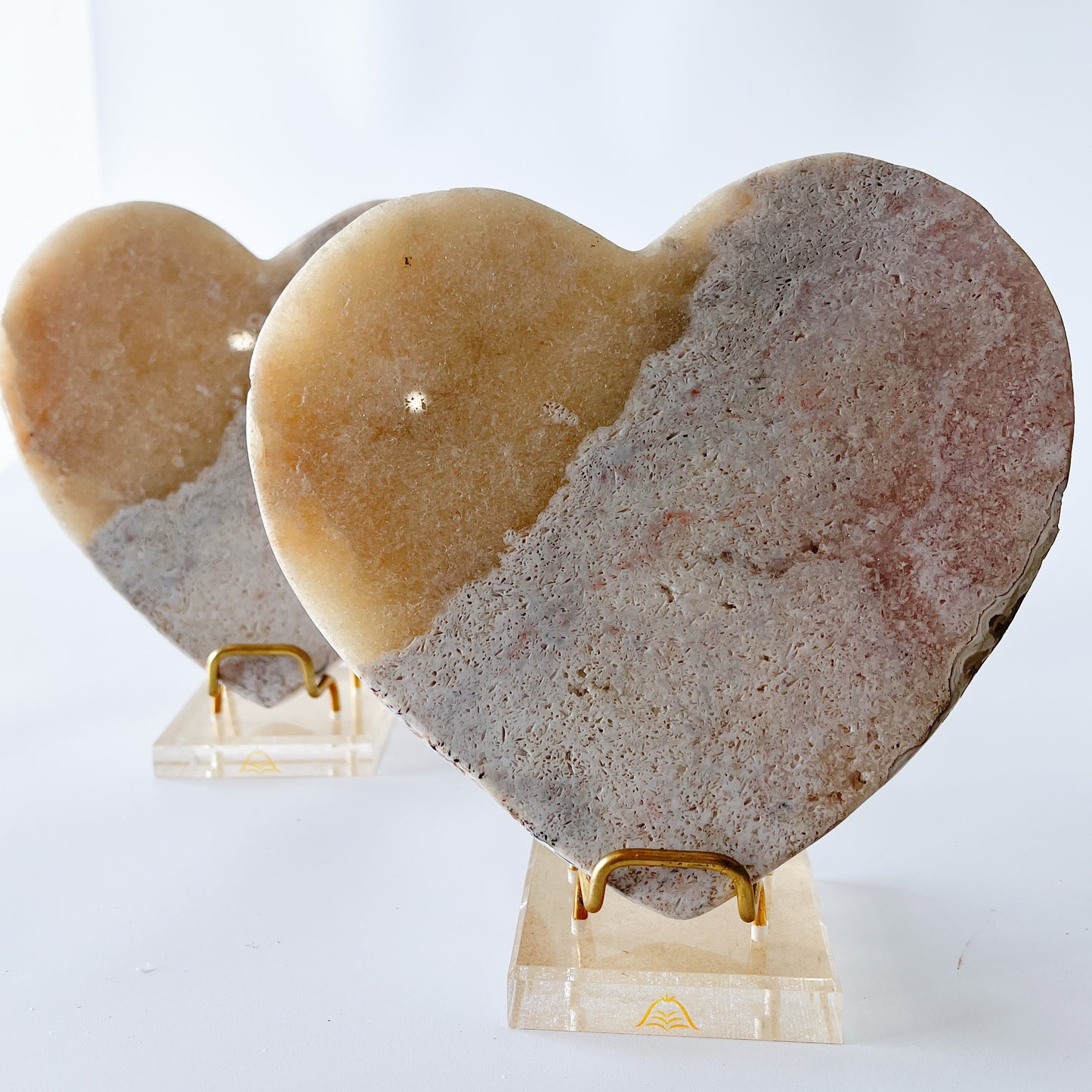 Pink Amethyst Heart Set (Collectors Set)