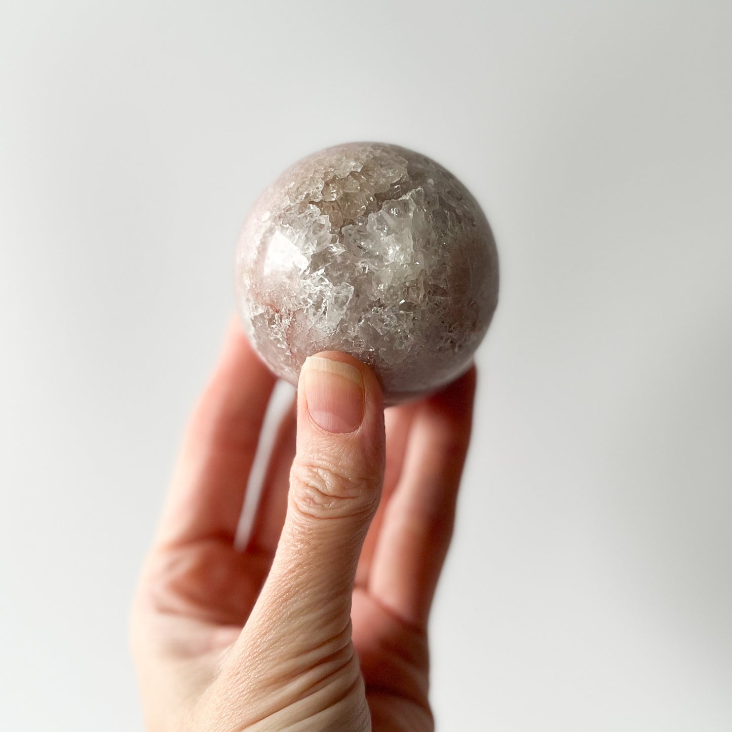 Pink Amethyst Sphere (extra grade) / 257g